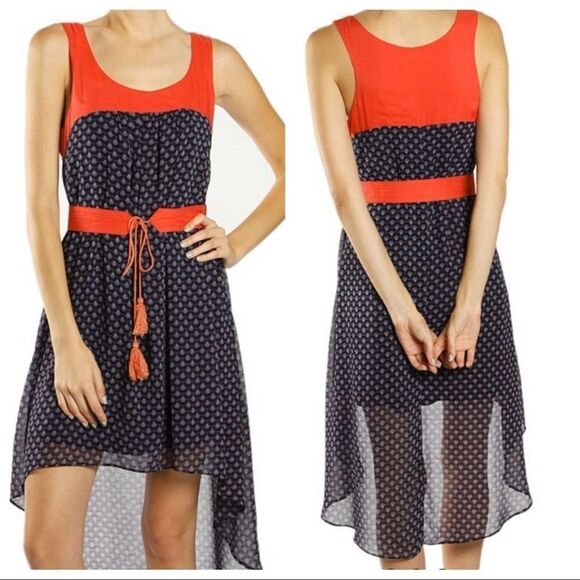 Red and Blue Summer dress - Picture 4 of 13